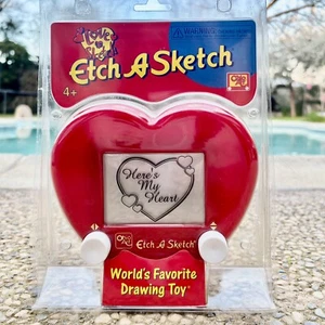 Neu Limited Edition "Here's My Heart" Shaped Etch A Sketch Geschenk "Love To Sketch" - Bild 1 von 5