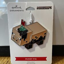 Hallmark 2021 Minecraft Muddy Pig Metal & Enamel Christmas Ornament New NIB