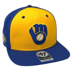 MILWAUKEE BREWERS 47' COOPERSTOWN CAPTAIN ADJUSTABLE SNAPBACK HAT - Picture 1 of 5