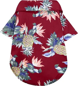Camisa para perro estilo hawaiano mascotas estampada ropa polo transpirable para cachorro X2002 - Imagen 1 de 42
