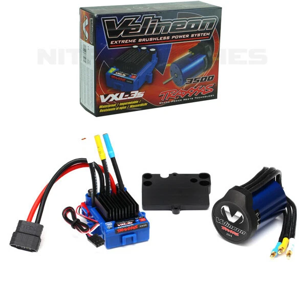 Traxxas 3350R Velineon Waterproof 3500 Brushless Motor / ESC VXL-3s System - Image 1 of 1