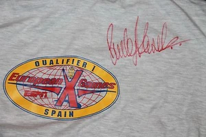SIGNED BUCKY LASEK EUROPEAN X GAMES SPAIN ESPN AUTO SHIRT SKATEBOARDER JSA COA - Picture 1 of 5