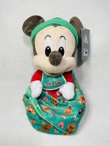 10” NWT Disney Parks Babies Mickey Mouse Christmas Baby - Picture 1 of 8