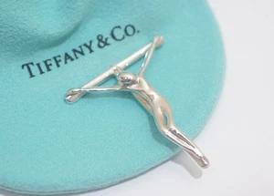Tiffany & Co. Silber Elsa Peretti großes Kruzifix Kreuz Anhänger Charm - Bild 1 von 6