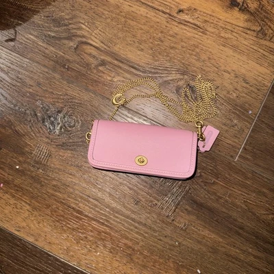 Coach Outlet Dinky Bag  True Pink Darling Gold Metal Hardware - Image 1 of 4