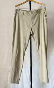 Rhone Commuter Performance Mens 35 Solid Tan Mens Chino Pants - Picture 1 of 10