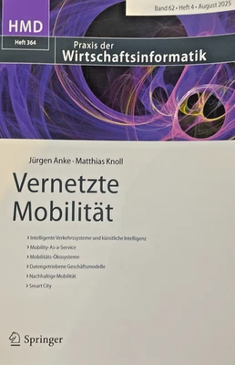 HMD Heft 364, Band 62 Heft 4 August 2025, Vernetzte Mobilität - Bild 1 von 3