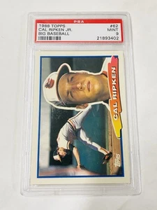 1988 TOPPS BIG BASEBALL #62 CAL RIPKEN JR. PSA 9 MINT ORIOLES HOF LOW POP - Picture 1 of 2