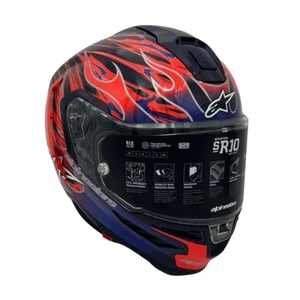 ALPINESTARS SUPERTECH R10 FLYTE HELMET ECE06 PURPLE RED GLOSSY LIMITED EDITION - Imagen 1 de 1