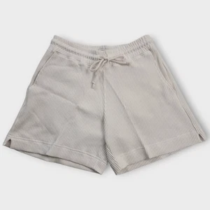 AYR Waffle Cone Shorts Womens S Seashell Off White Pima Cotton Lounge Casual - Imagen 1 de 11