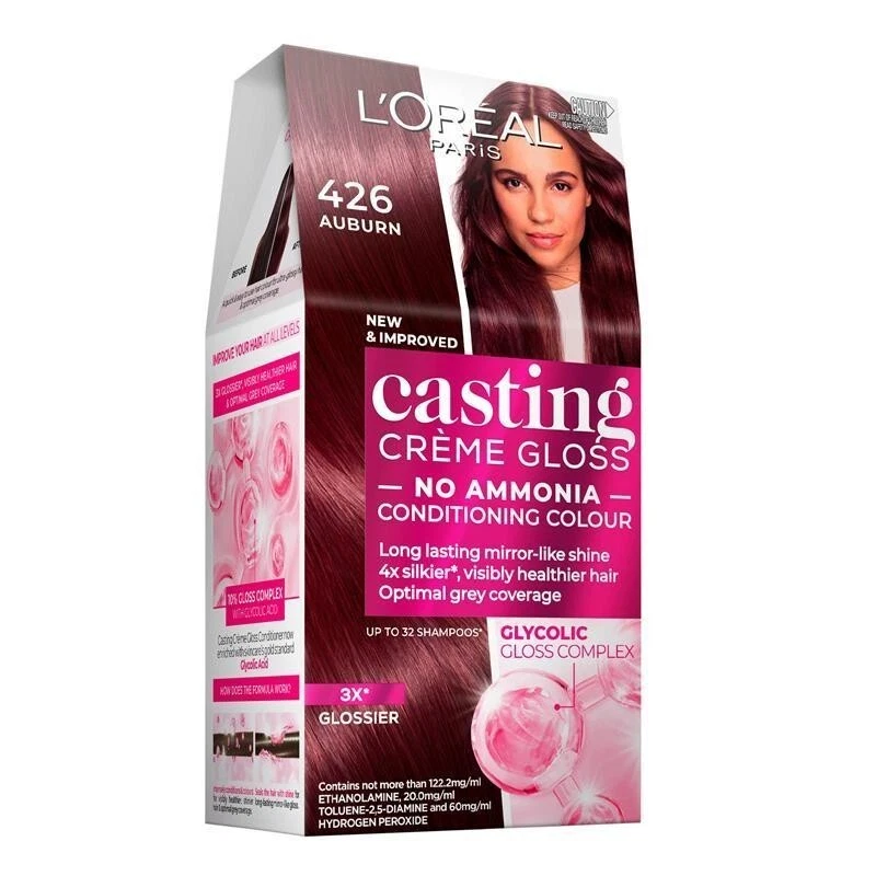L'Oreal Paris Casting Creme Gloss Semi-Permanent Hair Color Dye 426 Auburn From - Image 1 of 1