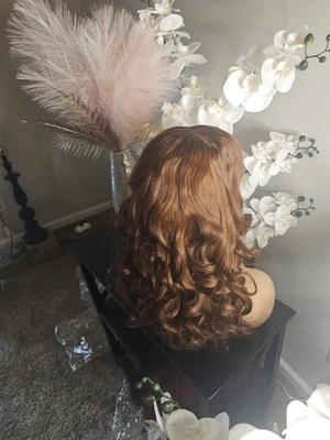 100% Vietnamese Human Hair, HD Lace Closure Wig, Bouncy Curls. 250% Density - Image 1 of 4