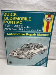 Haynes Repair Manual 1985-1998 Buick Oldsmobile Pontiac 1985-1998 #19020/1627 - Bild 1 von 2