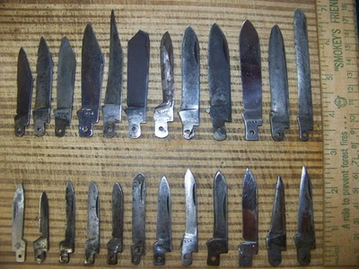Cuchillas de repuesto de navaja de bolsillo antiguas, vintage, hechas en EE. UU. Foto 1 de 4