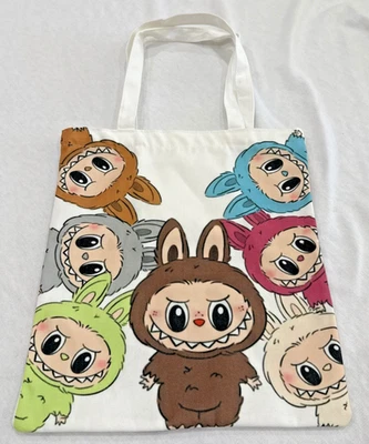 New  LABUBU THE MONSTERS Fabric Tote Bag SO CUTE MONSTERS - Image 1 of 3