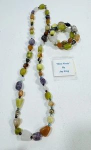Jay King Sterling Minenfund Edelsteine Wickelarmband & Halskette - Bild 1 von 8