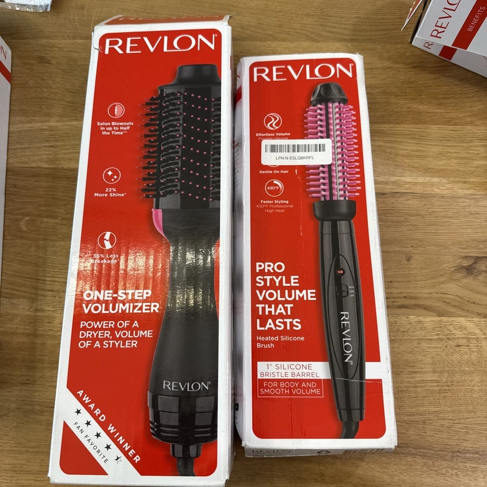 Cepillo eléctrico voluminizador de un paso Revlon/volumen estilo profesional que dura **Paquete** Foto 1 de 1