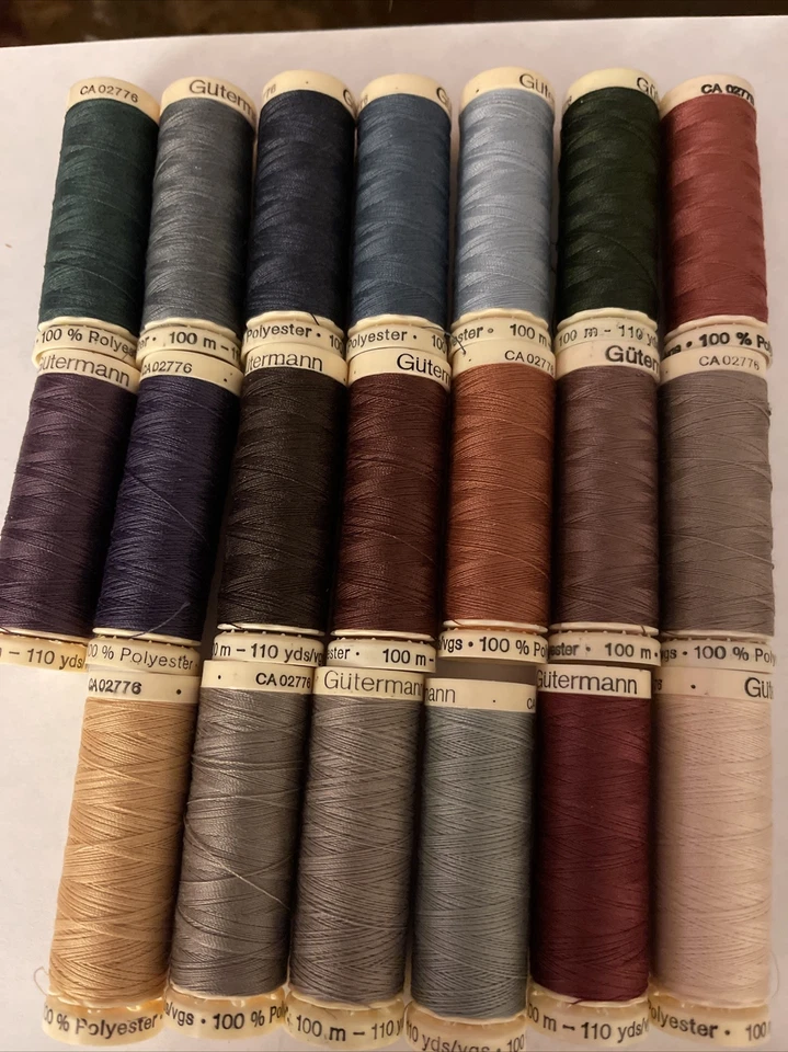 Gutermann Thread Sew All Assortment Pack of 20 Spools ea. 110 yds Polyester #14P - Image 1 of 1