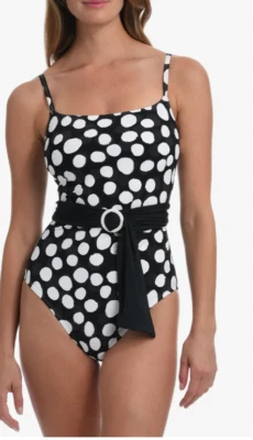 LA BLANCA Mod for Dot One-Piece Swimsuit (size 14) - Image 1 of 2