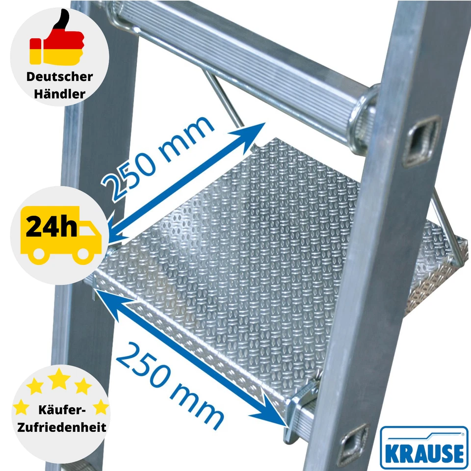 Tritt Ablage KRAUSE 122063 Sicherheitszubehör für MONTO/STABILO Leitern Alu - Bild 1 von 4