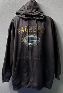 NFL Green Bay Packers Majestic Hoodie Sweater Men's SZ: 3XL Dark Gray - NWOT - Picture 1 of 8