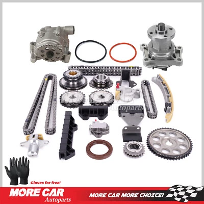 Timing Chain Kit Oil Water Pump for Suzuki XL-7 Grand Vitara Chevy Tracker V6 - Image 1 of 4