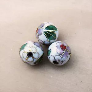 25 Perlen Metall, Hand Bemalt - Bild 1 von 1