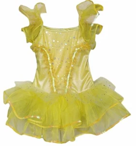 Girl's Yellow Tutu Ballet Costume - Picture 1 of 2