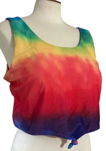 Ekouaer Women's Tie Dyed Tankini Tank Top Swimsuit Tank XXL New - Picture 1 of 5