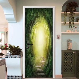 3D Fantasy Forest I8773 Door Wall Stickers Wall Murals Wall Print Deco Erin 2023 - Picture 1 of 11