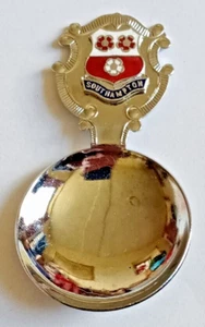 Cuchara de té con plato cromado crestado Southampton 3 pulgadas de largo - Imagen 1 de 4