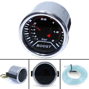 Ladedruck Anzeige Zusatz Einbau Instrument Universal 52mm Tenzo Race beleuchtet - Picture 1 of 8