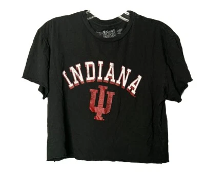 Indiana  Top Womens XS Red Retro Brand NCAA Team Short Sleeve Shirt - Image 1 of 4