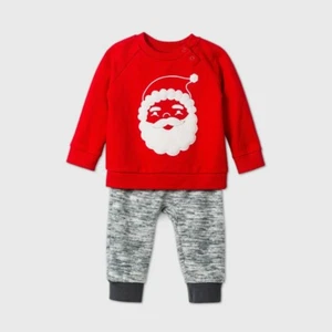Set top e fondo Babbo Natale bambino - Cat & Jack rosso taglia neonato - Foto 1 di 1
