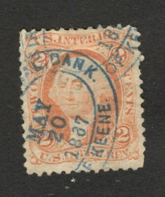 USA - USED STAMP, 2c  - Internal Revenue - GEORGE WASHINGTON - NICE POSTMARK - Image 1 of 2