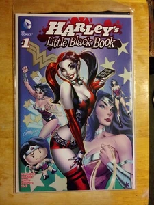 Harley's Little Black Book #1, DC Comics, boceto de Campbell + variante de color - Imagen 1 de 7