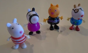Lote de figuras de Peppa Pig ~ Pedro Pony, Candy Cat, Suzy Sheep y Zoey Zebra Halloween - Imagen 1 de 2