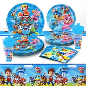 Paw Patrol Tableware Party Supplies Kids Birthday Decoration - Picture 1 of 50