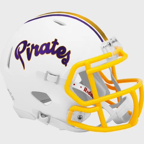 EAST CAROLINA PIRATES NCAA Riddell SPEED Authentic MINI Football Helmet ECU Cover