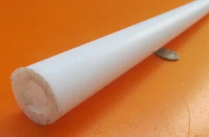 PTFE Teflon Straight Tube 1.0" OD  x 1/2" ID x 1/4" Wall x 6 Ft Length - Picture 1 of 11