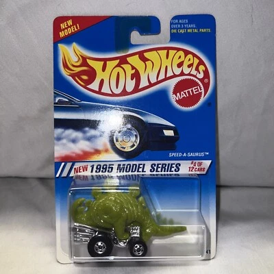 Coche de juguete dinosaurio Speed-A-Saurus serie modelo 1995 Hot Wheels 4/12 Foto 1 de 4