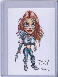 WITCHBLADE ** TRADING CARD ART SIGNED by RAK ** NEAR MINT SEE MY STORE NO RETURN - Picture 1 of 1