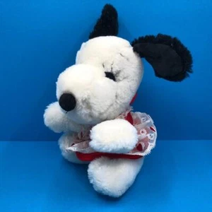 Vintage Snoopy Peanuts Belle Girlfriend Dog Small 6" Plush Soft Toy Doll 1980s - Picture 1 of 7