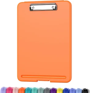 Clipboard with Storage, 8.5 X 11 Storage Clip Board with Low Profile Clip, Heavy - Picture 1 of 7