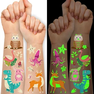 Tatuajes Temporales Luminosos Para Ninos, Tatuajes Falsos Impermeables, Pega... - Picture 1 of 16