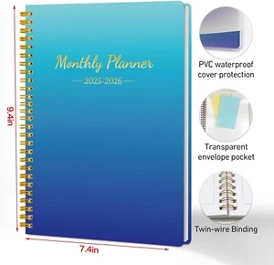 2025-2026 Calendar 24 Months Planner JAN 2025 - DEC 2026 To Do List Monthly Goal - Picture 1 of 5