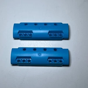 LEGO Technic Panel Curved 11 x 3 with 10 Pin Holes 11954 Dark Azure x2 - Picture 1 of 2