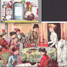 Railroad Snuff RARE 19th Century Tobacco Dorcas Sewing Society Helmes Trade Card