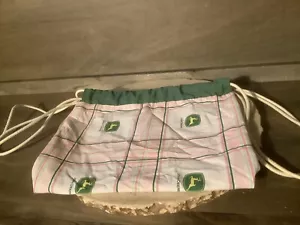 Women's John Deere Tractor Handbag / Totebag Plaid BACKPACK Shoulder Bag - Picture 1 of 4