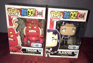 FUNKO POP TEEN TITANS GO BLACKFIRE 454 TRIGON 540 GIOCATTOLI R US ESCLUSIVO NUOVO - Foto 1 di 9